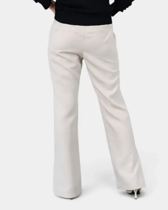 High-Waisted Pants with Side Slit and Zipper Detail image 6