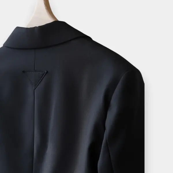 Black Luxe Drawstring Blazer image 10