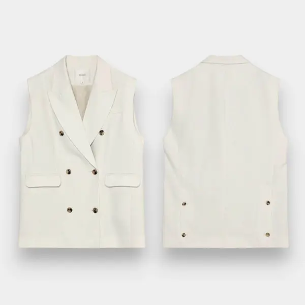 Double‑Breasted Vest Jacket with Two Buttons image 8