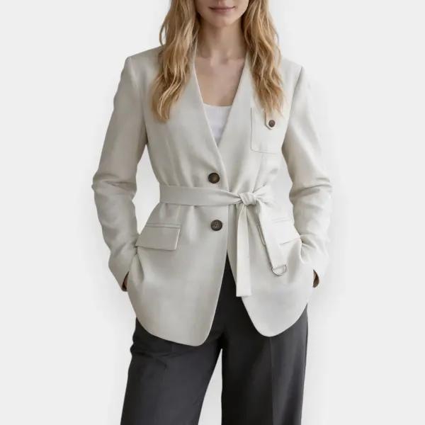 Structured Belted Blazer image 4
