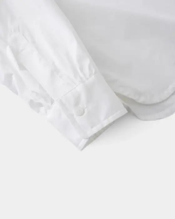 Pleated Lace Shirt – Breathable Cotton & Romantic Half-Placket image 10