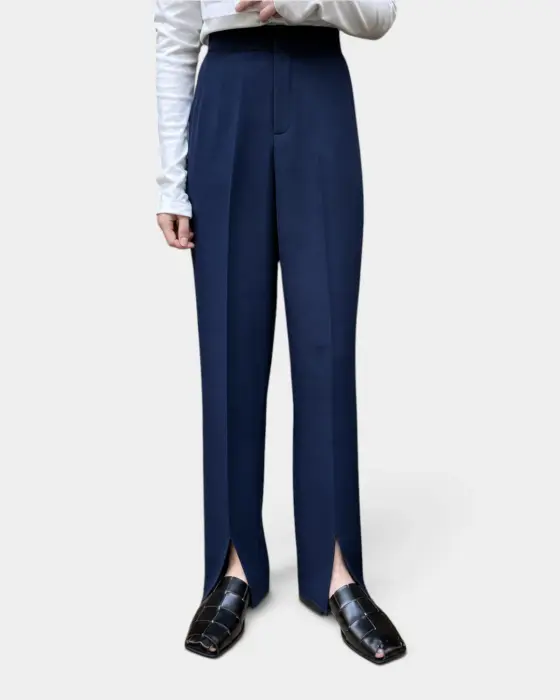 High Waist Front Slit Pant image 0