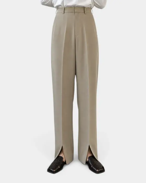 High Waist Front Slit Pant image 1