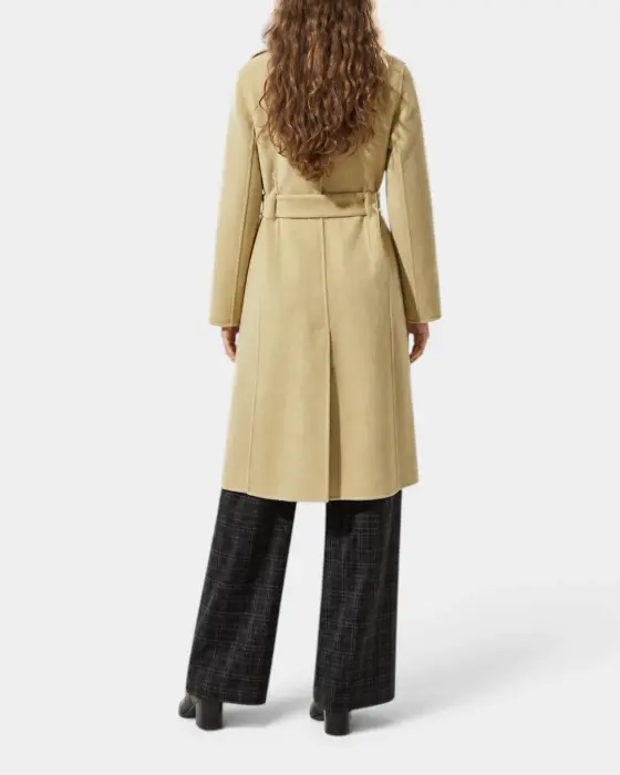 Belted Pure Wool Overcoat  image 3