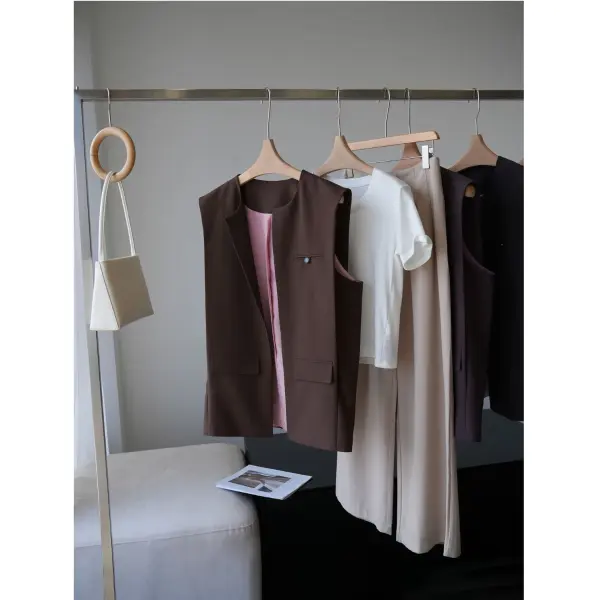 Mocha Sleeveless Vest image 5