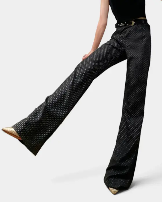 Studded Pant With Flared Cut image 2