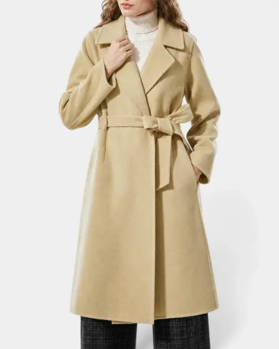 Belted Pure Wool Overcoat  image 2