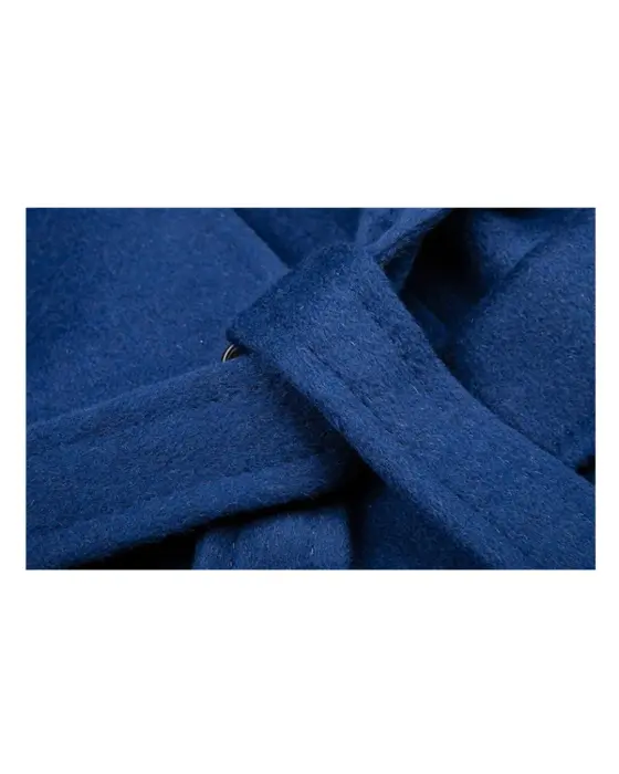 Double-Breasted Wool Blend Coat with Belt image 10