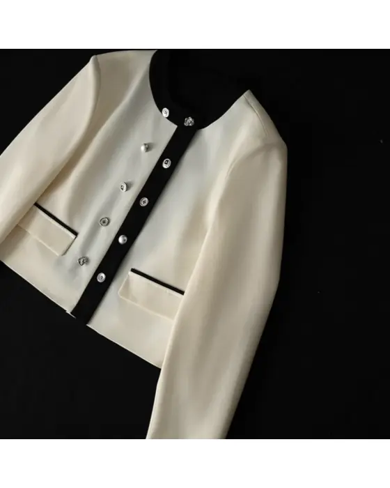 Contrast Color Edge French Design Jacket image 8