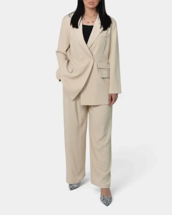 Suit Set - Blazer and Wide-Leg Pants image 5
