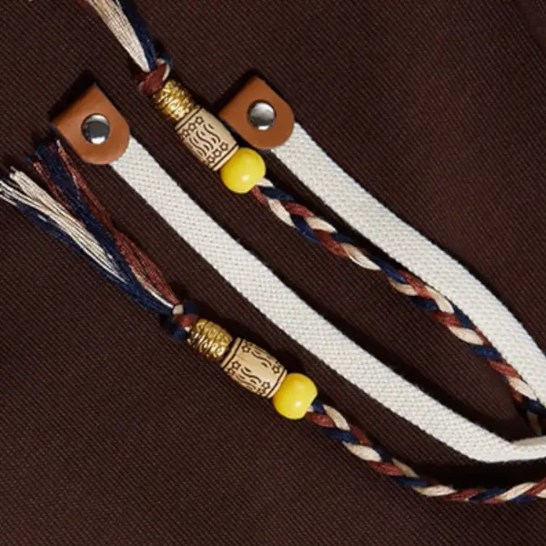 Relaxed Sweatpant with Braided Drawstrings and Metal Tips image 8