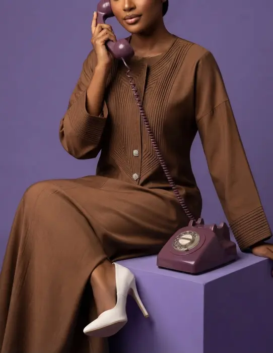 Fluffy light golden brown bisht image 2