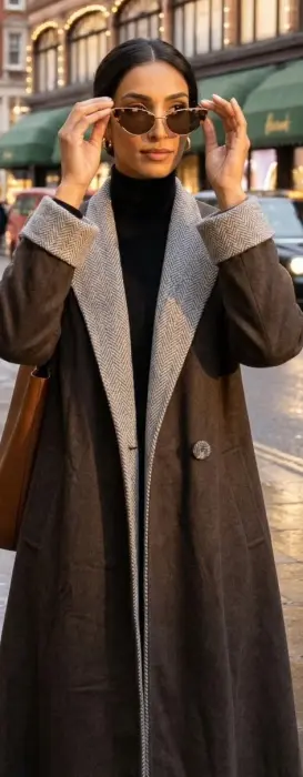 Winter gray london abaya image 1