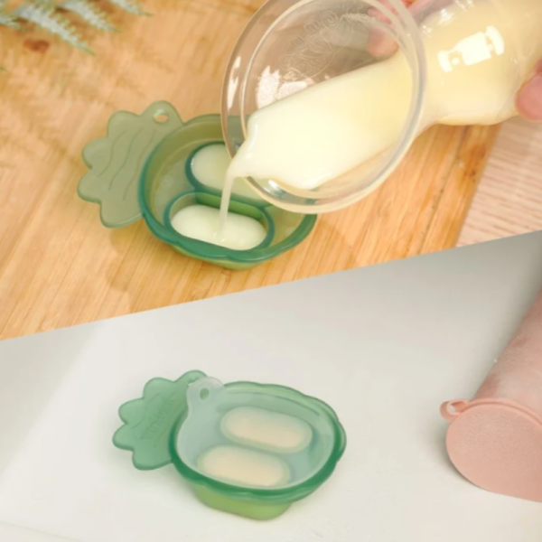 Fresh Food Feeder Teether + Freeze Tray - Pea Green image 4