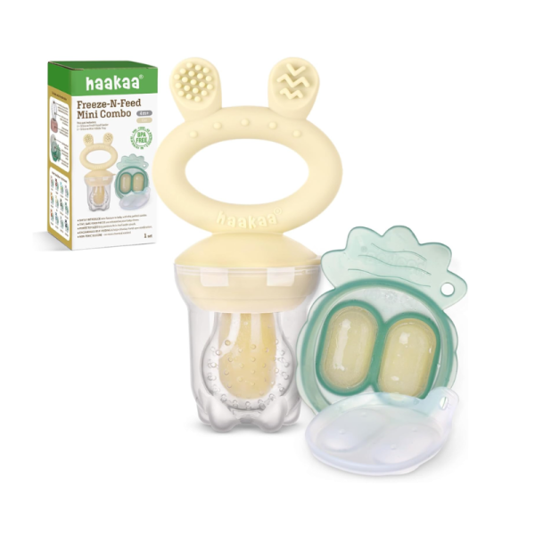 Fresh Food Feeder Teether + Freeze Tray -Oat image 0