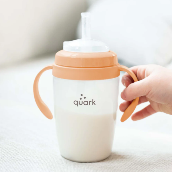 Quark BuubiBottle Sip Straw Cup - Orange - 240 ml image 1