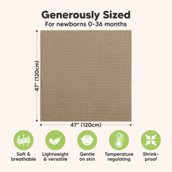 Spice Lumi Muslin Swaddle Blankets - Pack of 4 image 2
