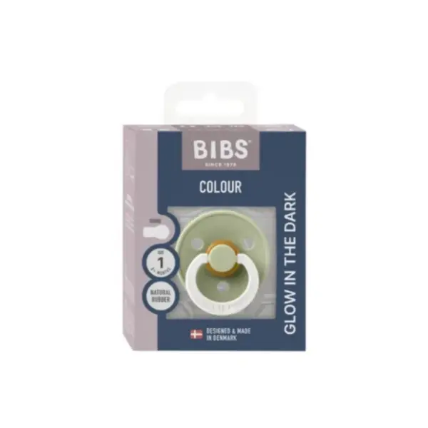 BIBS Pacifiers Glow in the Dark – Sage image 4