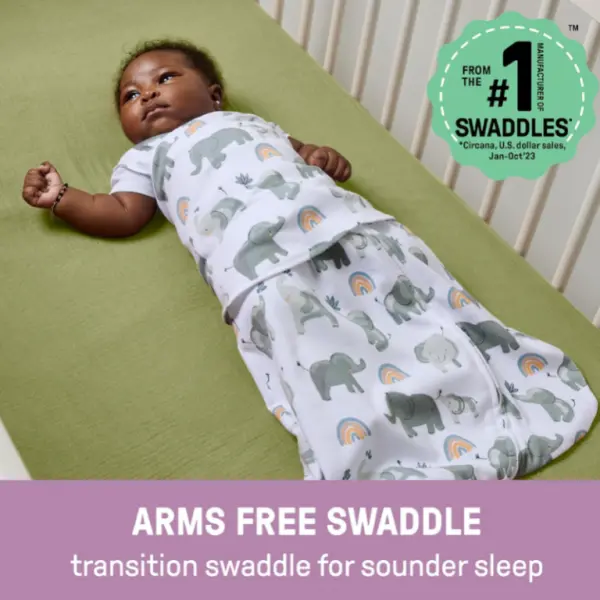 SwaddleMe Arms Free Convertible Swaddle 3-6 months-Luna image 1