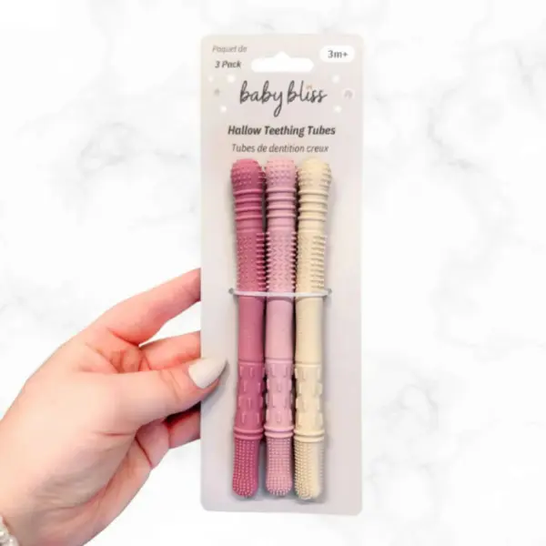 Hallow Teething Tubes - Rose Set image 1