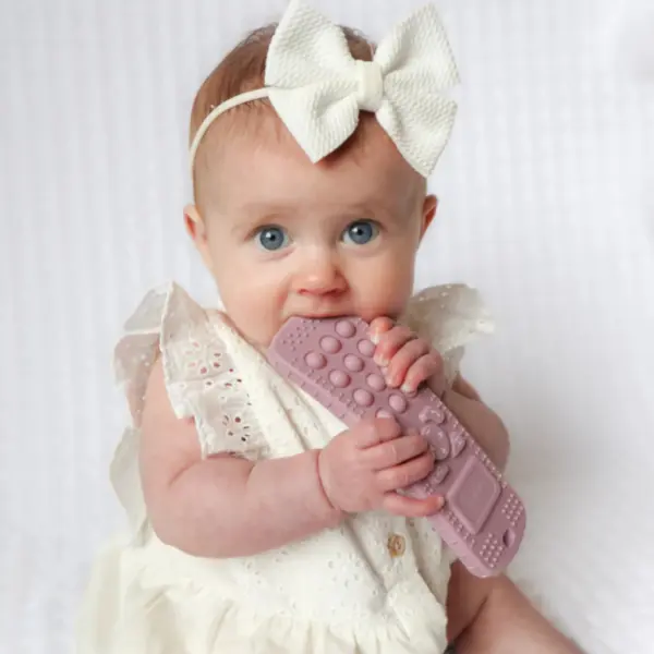 Sensory Popper Teether Phone - Pink image 1