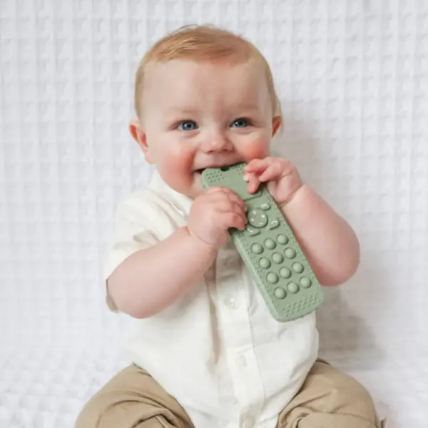 Sensory Popper Teether Phone - Sage image 1