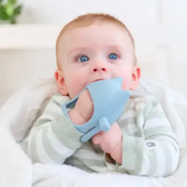 Cat Teething Mitt - Cream image 1