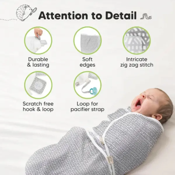 Blossom Soothe Swaddle Wraps - Pack of 3 image 6
