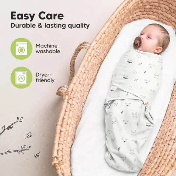 Dino Ridge Soothe Swaddle Wraps - Pack of 3 image 4