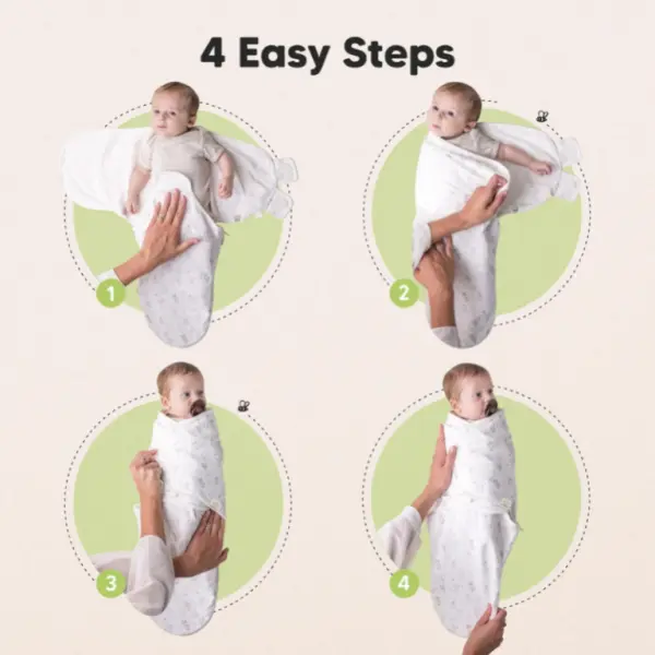 Sage Soothe Zippy Baby Swaddle Wraps - Pack of 3 image 2