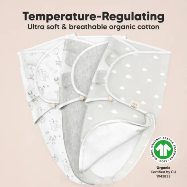 Sage Soothe Zippy Baby Swaddle Wraps - Pack of 3 image 3