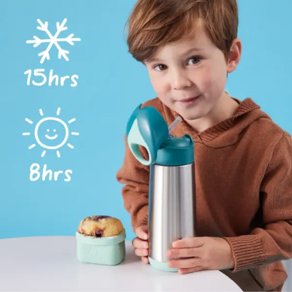 B Box Insulated Drink Bottle - 500 ML - Indogo Rose image 1