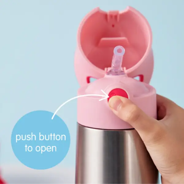 B Box Insulated Drink Bottle - 500 ML - Indogo Rose image 3