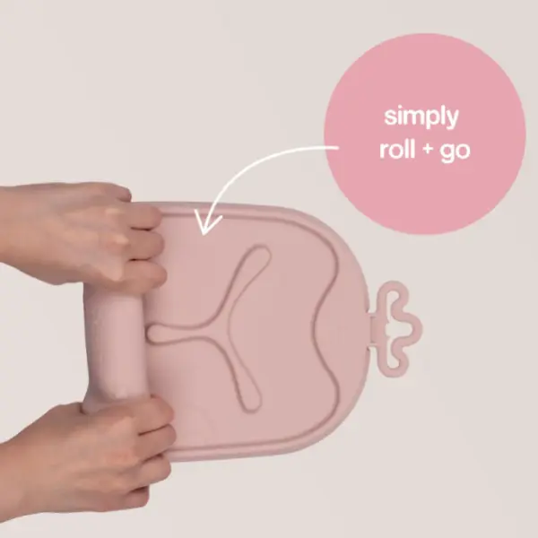 roll + go mealtime mat - Blush image 6