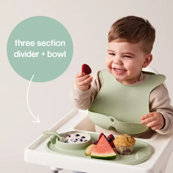 roll + go mealtime mat - Sage image 6