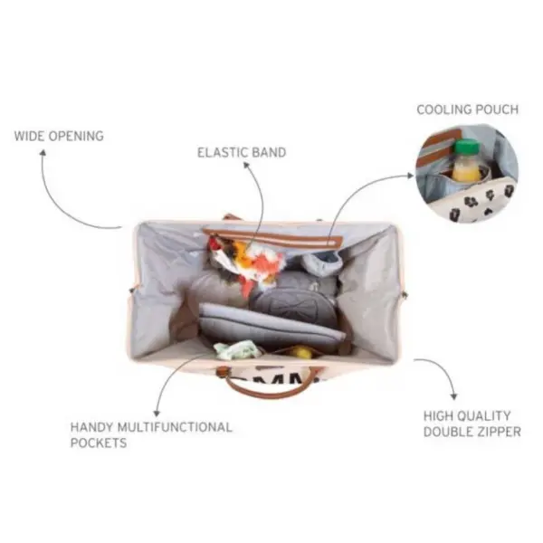 Childhome Mommy Bag Black Gold image 6