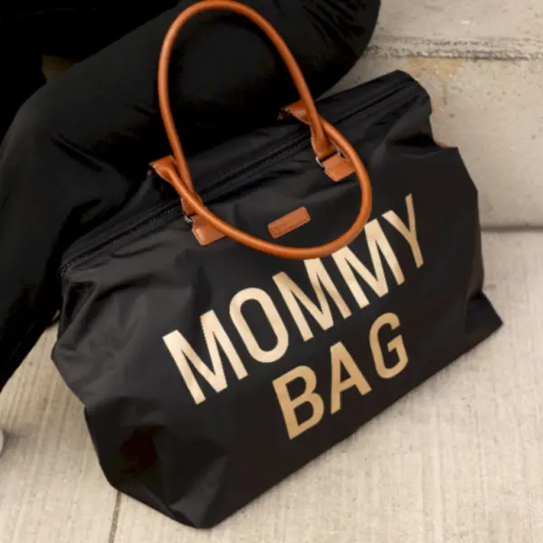 Childhome Mommy Bag Black Gold image 3