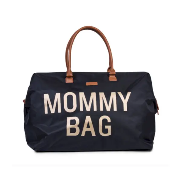 Childhome Mommy Bag Black Gold image 0
