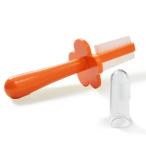 Orange Double Sided Toothbrush image 0