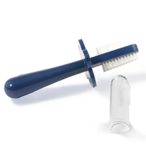 Navy Double Sided Toothbrush image 0
