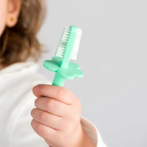 Yellow Double Sided Toothbrush image 1