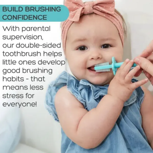 Yellow Double Sided Toothbrush image 2