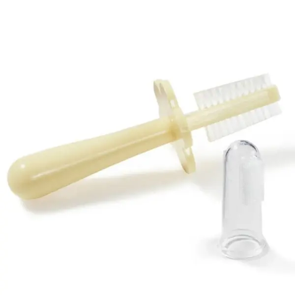 Yellow Double Sided Toothbrush image 0