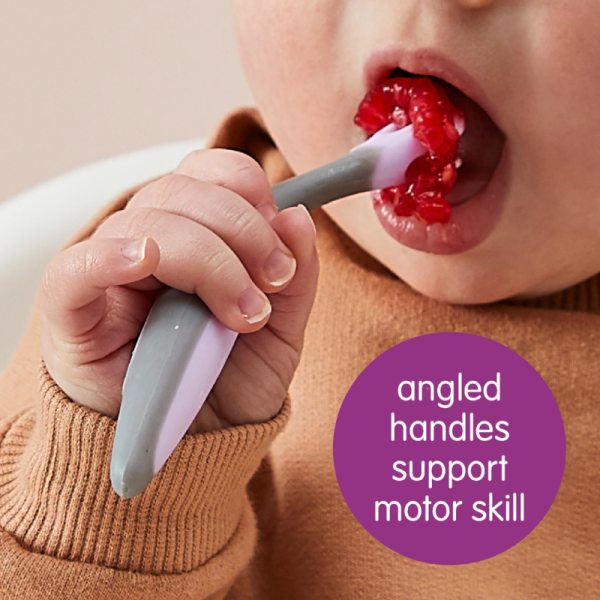 toddler utensil set - boysenberry image 5