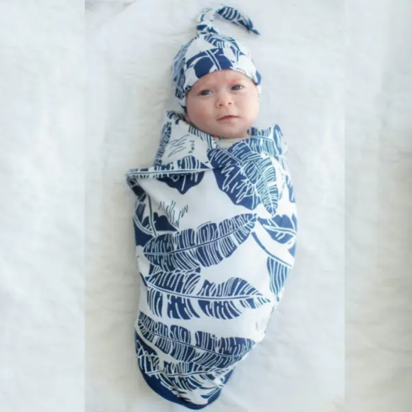 Serra Baby Swaddle & Newborn Hat Set image 0