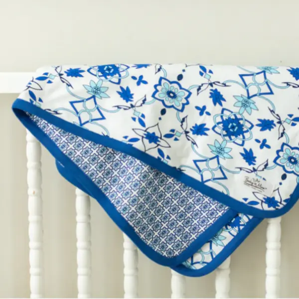 Ophelia Baby Swaddle & Newborn Hat Set image 3