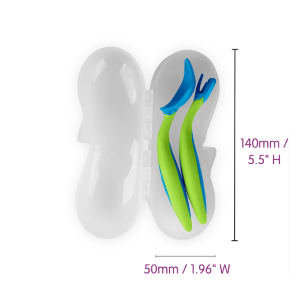 toddler utensil set - boysenberry image 2