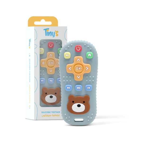 Silicone Teether Remote Control Shape - Blue image 0