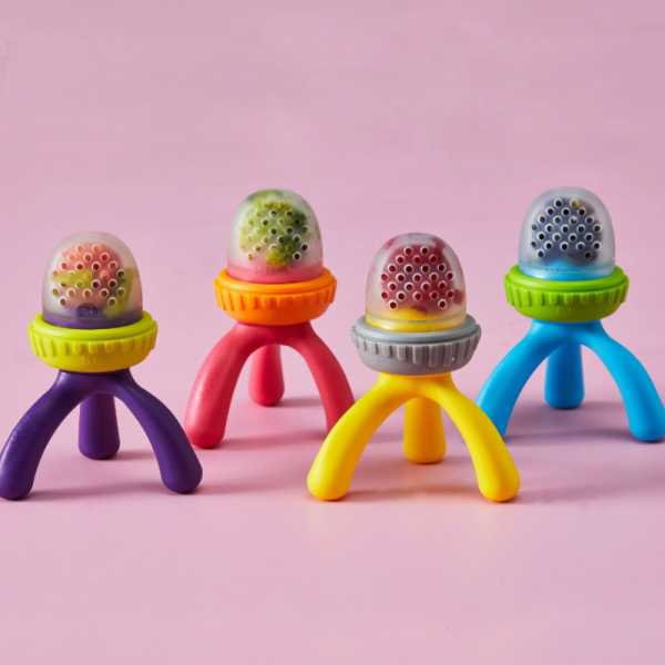 Silicone Fresh Food Feeder DUO - Strawberry shake image 4