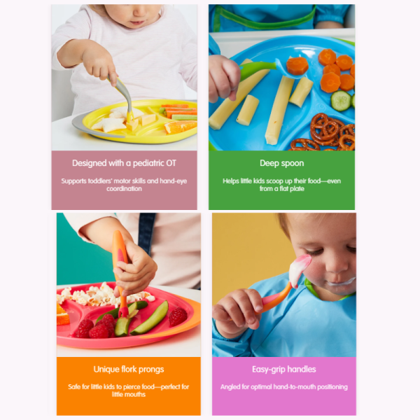 toddler utensil set - boysenberry image 7